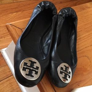 Tory Burch Minnie Ballet Flats 10 Good Condition
